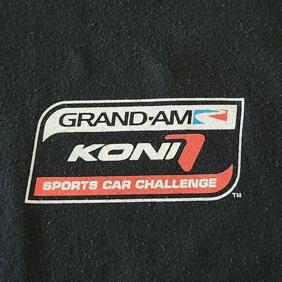 Grand-Am Road Racing Koni Sports Car Challenge Black T-Shirt Size Large - Picture 3 of 5
